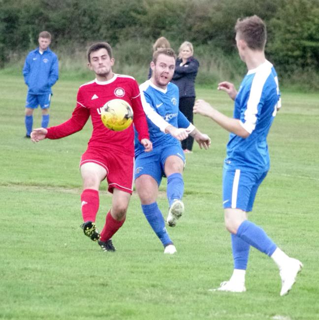Joe Leahy in action for Merlins Bridge at the Racecourse